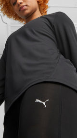Puma running run favourite regular rise long leggings in black - Model Shot 02