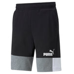 Puma ess+ block shorts men in black - Front View