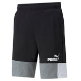 Puma ess+ block shorts men in black - Front View