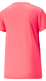 Puma running favourite short sleeve tee in black - Back View