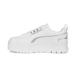 Puma mayze ut metallic sneakers in white - Side View 03