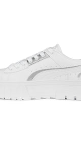 Puma mayze ut metallic sneakers in white - Side View 03