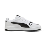 Puma court classic street sneakers in white and black - Side View 03