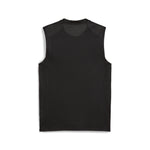 Puma teamGOAL sleeveless football jersey in black and whit - Back View