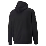 Puma BMW M motorsport essentials fleece hoodie in black - Back View