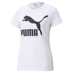 Puma classics logo tee in black - Front View