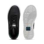 Puma cali court leather sneakers in gray skies and white - Side View 02