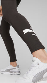 Puma essentials+ logo power leggings women in black - Model Shot 02
