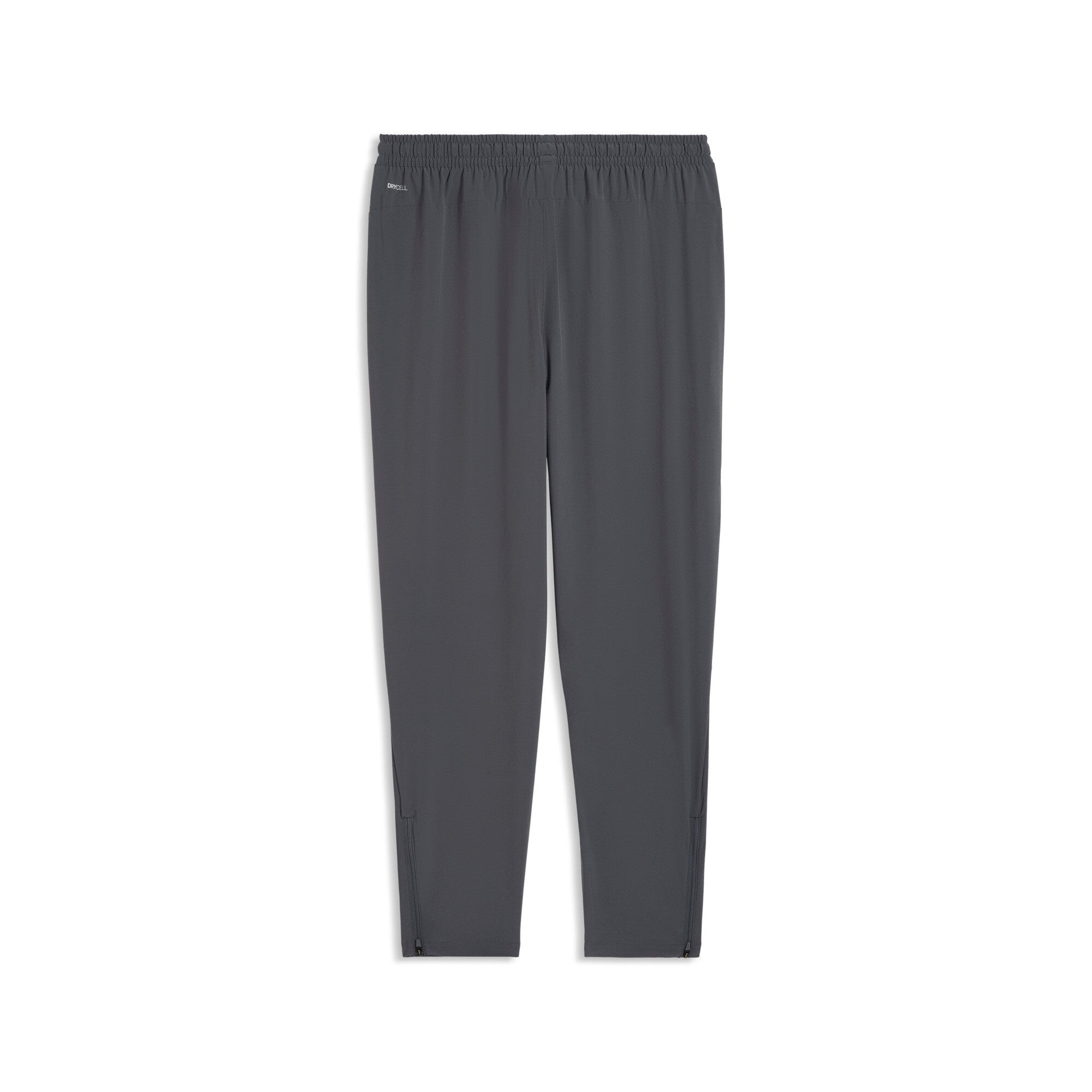 PUMA FLEX STRETCH woven training pants in gray and green — back view