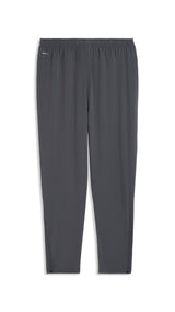 PUMA FLEX STRETCH woven training pants in gray and green — back view