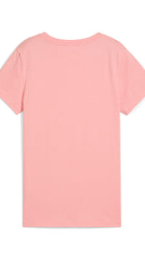 Puma ESS logo lab tee in pink fruit - Back View