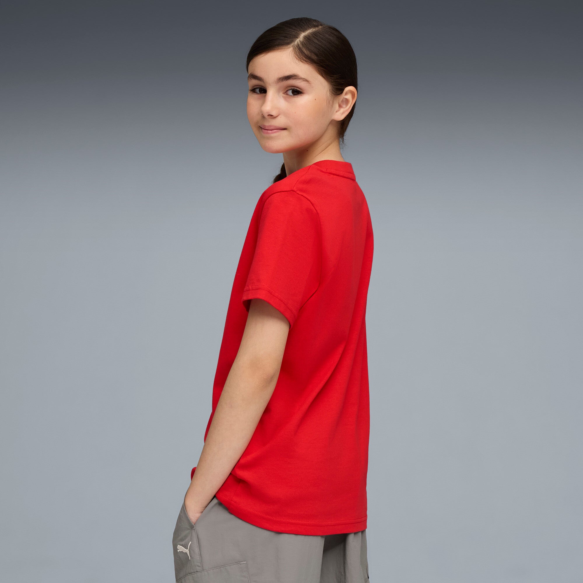 PUMA Scuderia Ferrari sportswear coloured big shield tee - rosso corsa