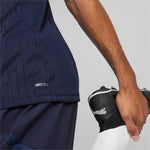 Puma teamFINAL football training jersey in navy and silver - Model Shot 02