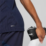 Puma teamFINAL football training jersey in navy and silver - Model Shot 02