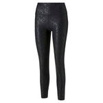 Puma training safari glam high waisted 7/8 leggings in black - Front View