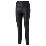 Puma training safari glam high waisted 7/8 leggings in black - Front View