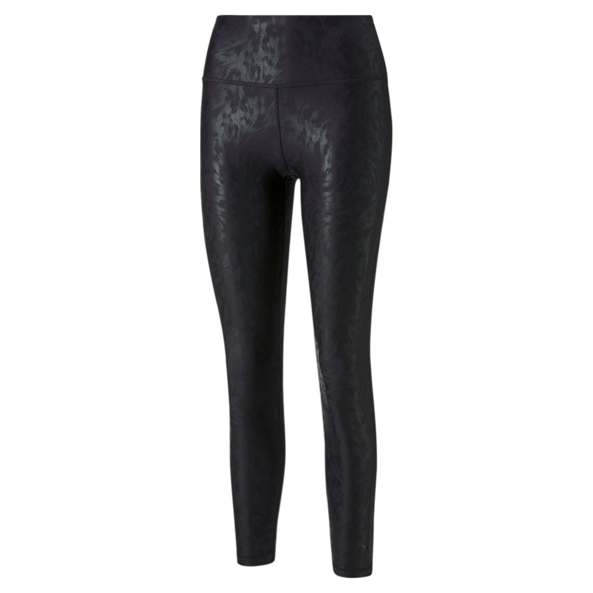 Puma training safari glam high waisted 7/8 leggings in black - Front View