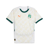 PUMA Côte d'Ivoire 2025 away jersey in white and dark myrtle - Front View