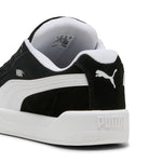 Puma park lifestyle easy suede sneakers in black and white - Back View