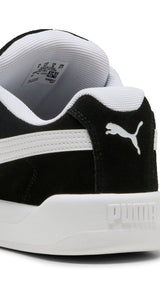 Puma park lifestyle easy suede sneakers in black and white - Back View