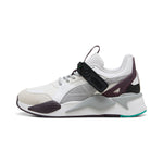 Puma Mercedes-AMG Petronas F1® RS-X textile sneakers in white and midnight plum - Side View 01