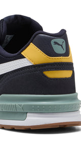 Puma graviton trainers in black - Back View