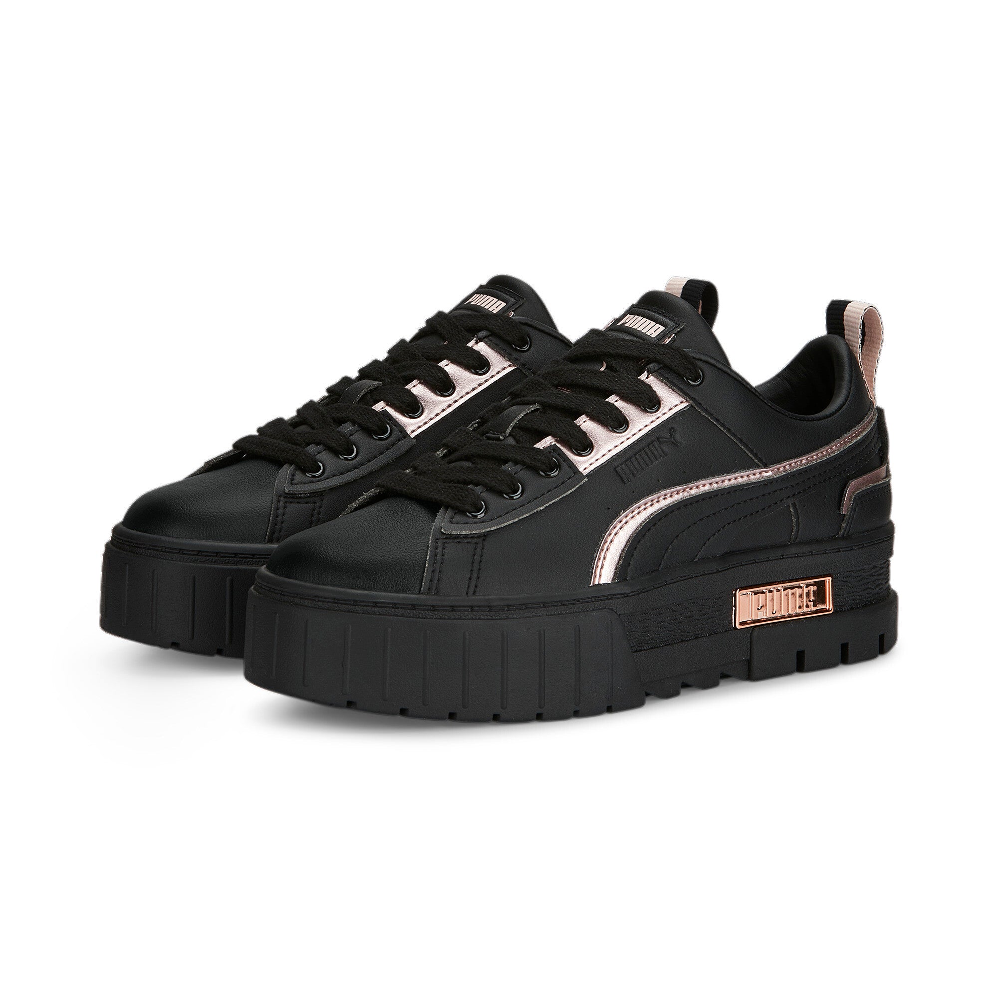 Puma mayze ut metallic sneakers in white - Front View