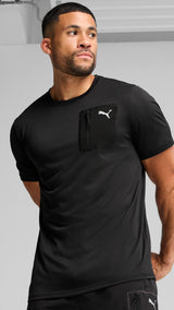 Puma flex pocket tee in black - Model Shot 01