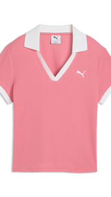 PUMA wardrobe essentials polo women in wild pink