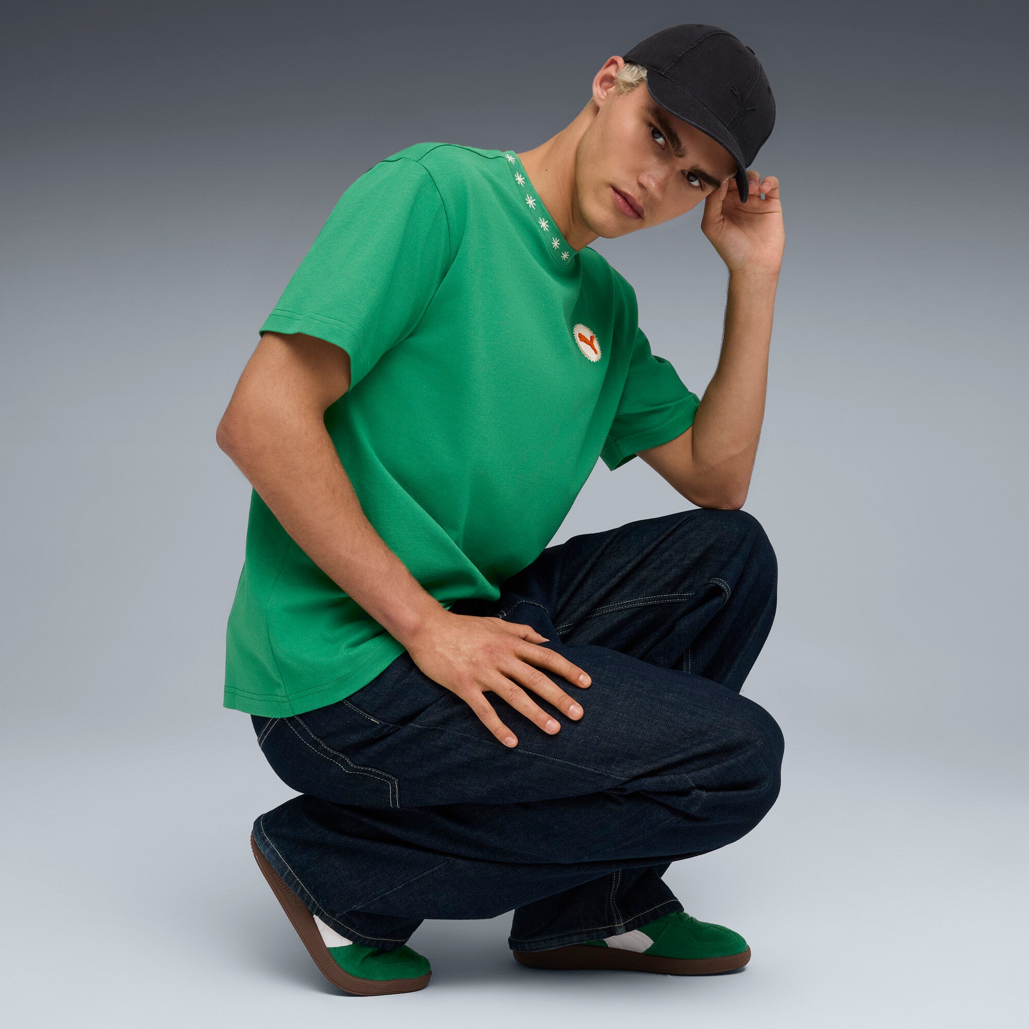 PUMA Palermo sneakers in archive green - archive green