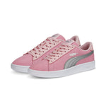 Puma smash v2 glitz glam youth trainers in black - Front View