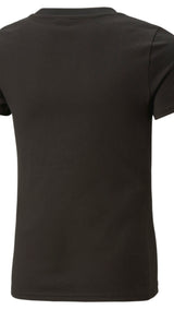 Puma classics graphic tee in black - Back View