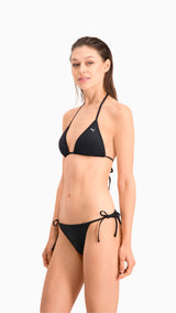 Puma swim women's bikini bottoms side tie in black - Model Shot 03