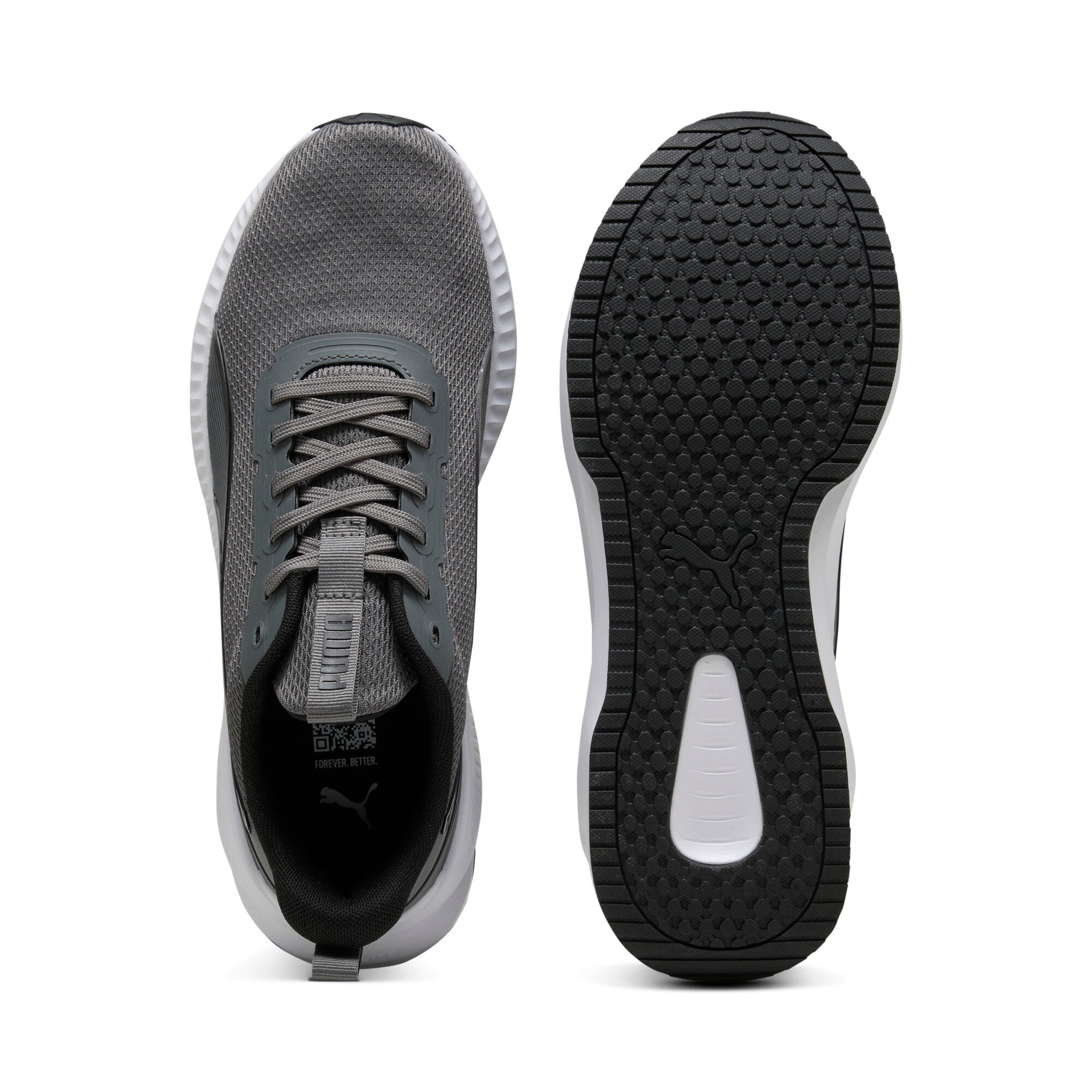 Puma running flyer lite 3 shoes in gray - Side View 02