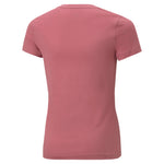Puma essentials+ logo tee in purple - Back View