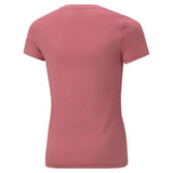 Puma essentials+ logo tee in purple - Back View