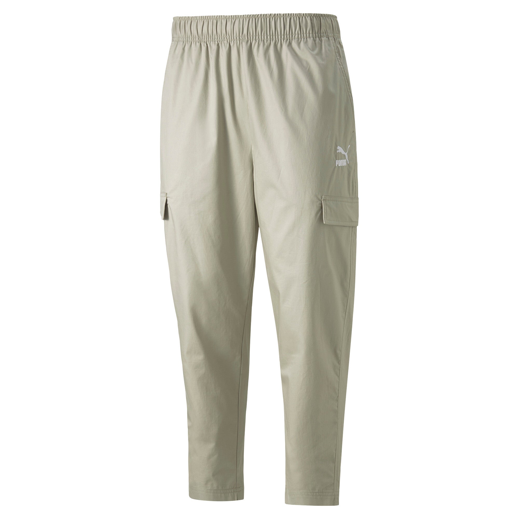 Puma classics woven pants in black - Front View
