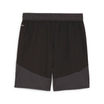 Puma teamFINAL football shorts in black and white - Back View