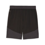 Puma teamFINAL football shorts in black and white - Back View