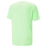Puma run favourite short sleeve running tee men in green - Back View