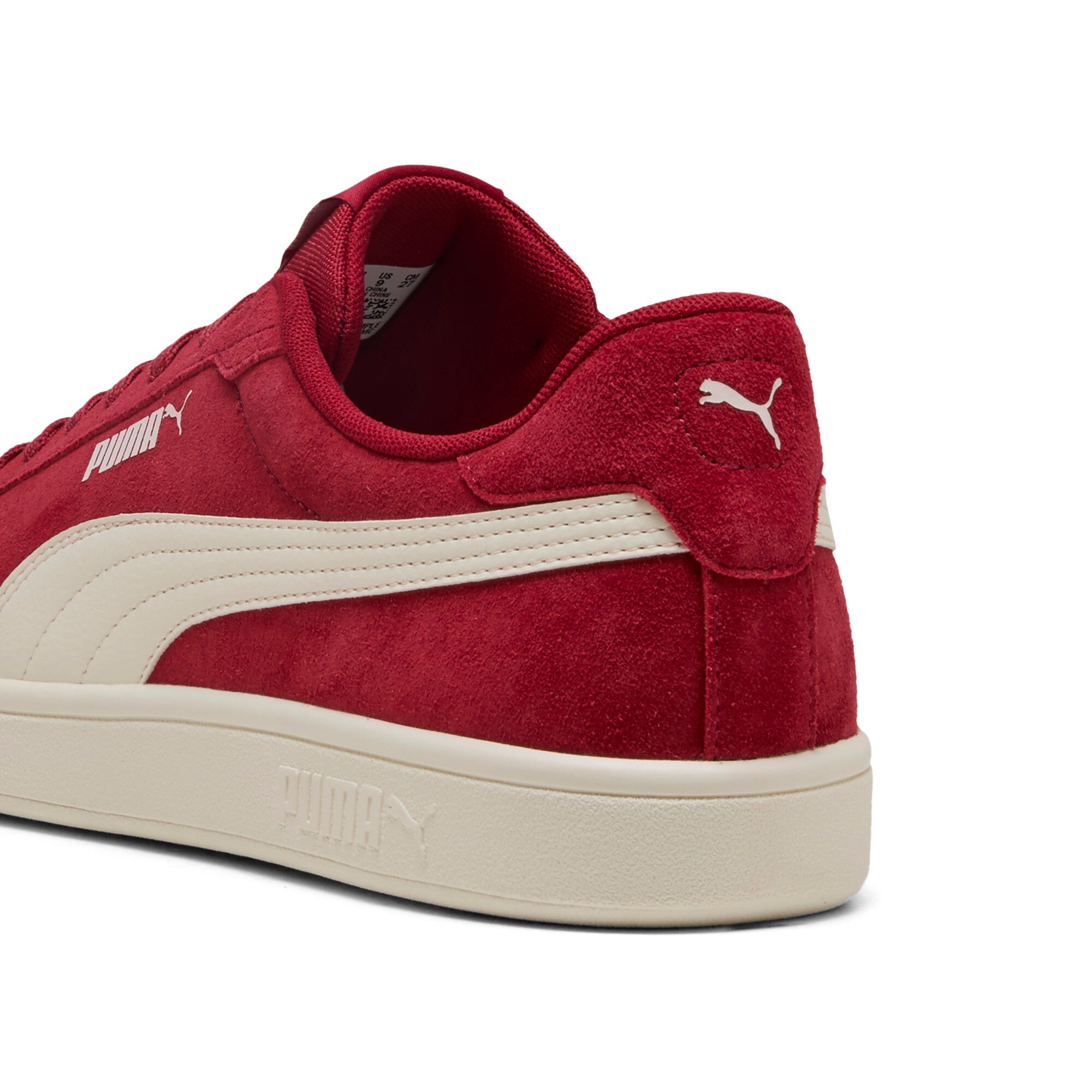 Puma smash 3.0 sneakers in red - Back View