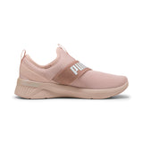 Puma SOFTRIDE harli slip transformative colour running shoes in rose quartz and cool mid gray - Side View 03