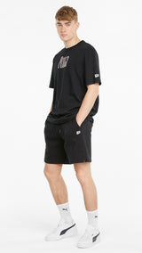 Puma downtown graphic tee in black - Model Shot 03