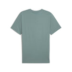 Puma essentials logo lab tee in green moon - Back View