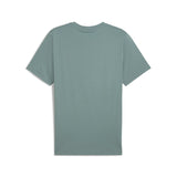 Puma essentials logo lab tee in green moon - Back View