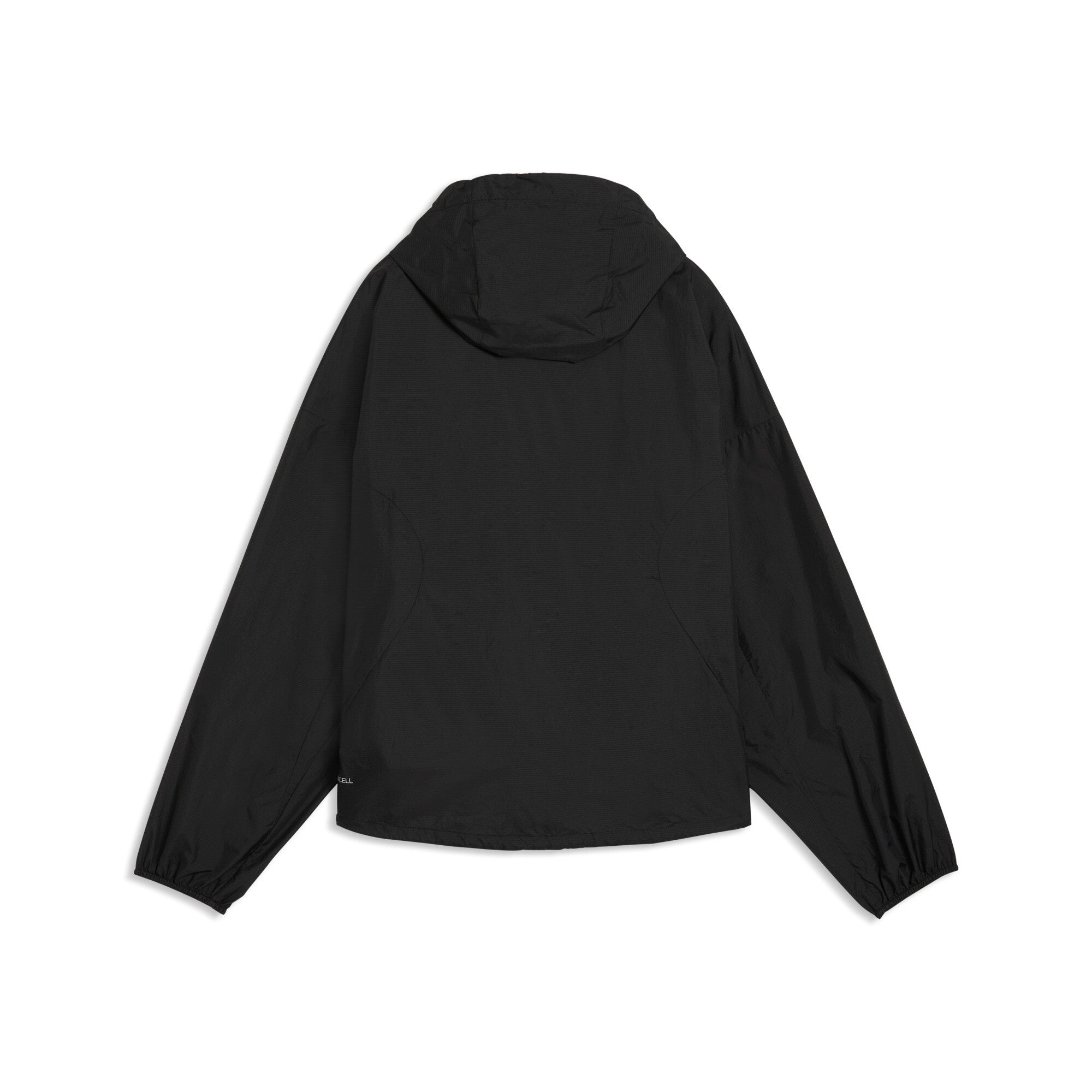 PUMA PUMATECH sense oversized windbreaker women in black — back view