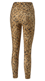 Puma training safari glam high waisted 7/8 leggings in black - Back View