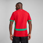 PUMA Morocco 2025 home jersey in red and archive green - Model Shot 04