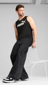 PUMA ESSENTIALS no. 1 logo tank - black