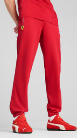 Puma scuderia Ferrari HP race sweatpants in rosso corsa - Model Shot 01